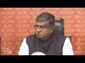 LIVE:Senior BJP Leader Ravi Shankar Prasad addresses press conference at BJP Head Office, Delhi  - 01:21:30 min - News - Video