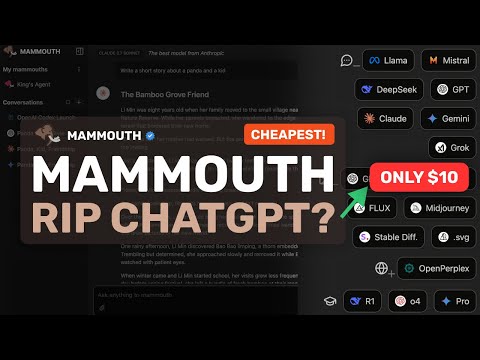 Mammouth: This AI Chat Platform has 20+ AI Models for JUST $10! This is INSANE!