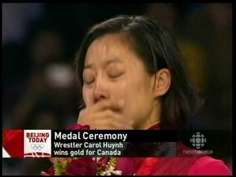 Canada National Anthem Played When Carol Huynh Received Gold