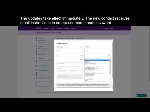 Adding contacts to a Citrix account