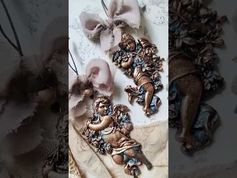 DIY Golden Cherubs-Elegant Ornaments Using Decor Moulds By Redesign!