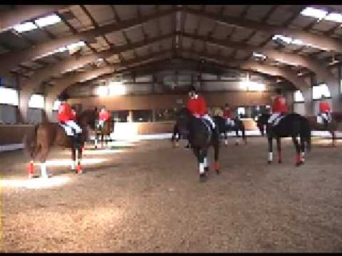 Bramfelder Fenster 2003 - 8er Quadrille - Stained Raven Riders