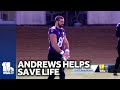 Mark Andrews helps saves womans life on flight