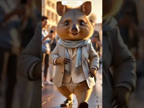 Dudi dudi Dum dum 🐾 | The Smiling Animal  #shortfeeds #aishorts #aiquokka