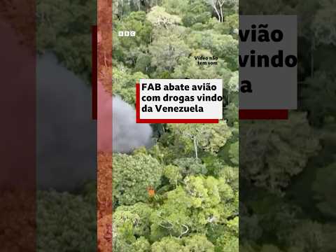 Força Aérea Brasileira abate avião vindo da Venezuela com drogas #bbcnewsbrasil