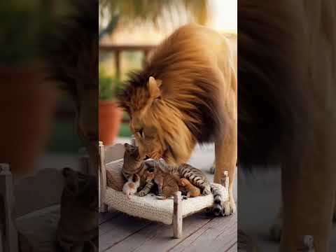 Cat with his babies and this happen… #cats #wildlife #animals