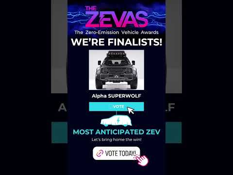 🚨 Alpha Motor's SUPERWOLF is a Finalist for the LA Auto Show’s ZEVAS award! #ZEVAS2024 #AlphaMotor