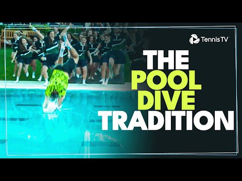 The Tradition of The Barcelona Champion Pool Dive 💦 | Barcelona 2024