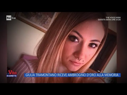 Giulia Tramontano riceve Ambrogino d'oro alla memoria - La vita in diretta 08/12/2023