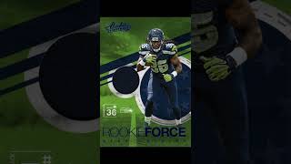2016 Panini Absolute - Rookie Force Materials Blue #1 - Alex Collins MEM - Seattle #Seahawks #nfl