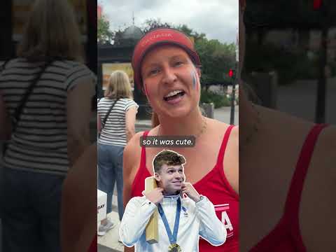 Who is your Olympic crush? Paris game spectators give their answers #Shorts