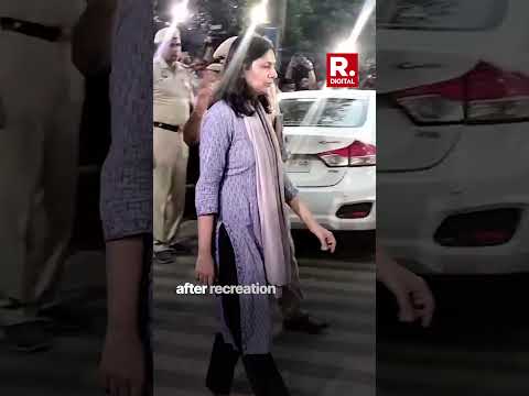 Swati Maliwal Leaves From Delhi CM Kejriwal's Residence After Recreation Of Alleged Assault Incident