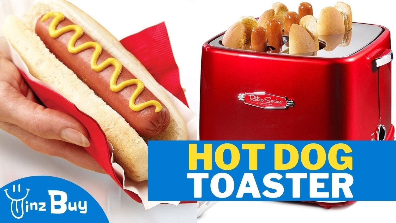Retro Style Hot Dog Toaster w/ 4 Bun Slots AllinOne Appliance Yinz Buy