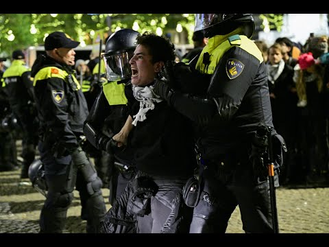 Dutch police detain pro-Palestinian protesters at banned demo | AFP