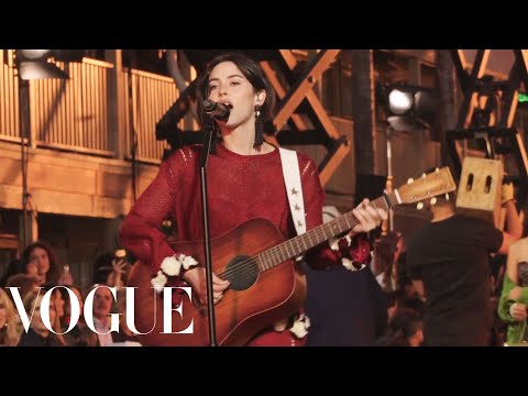 Gracie Abrams Performs "I Feel the Earth Move" & "That's So True" Live at Vogue World: Hollywood