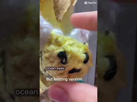 Ocean Eyes but Knitting version  #creativestyle #bee #knitting #art #sewing