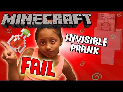 Minecraft FAIL: Invisibility Potion Trick On 8 Year Old 