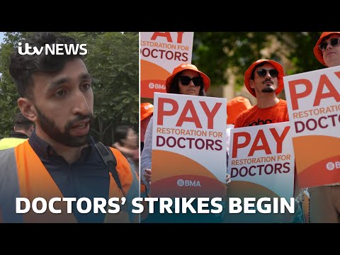 Resident doctors in England begin five days of strikes over a fairer pay deal | ITV News