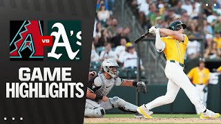 D-backs vs. Athletics Game Highlights (8/2/25) | MLB Highlights