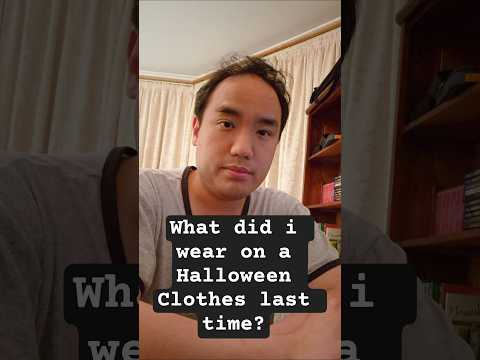 What did i wear on a Halloween Clothes last time? #shorts #halloween #costume