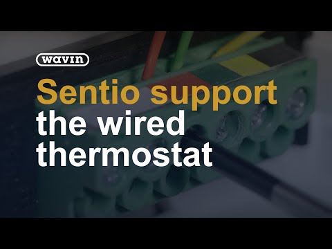 Sentio Support - how to mount the wired thermostat