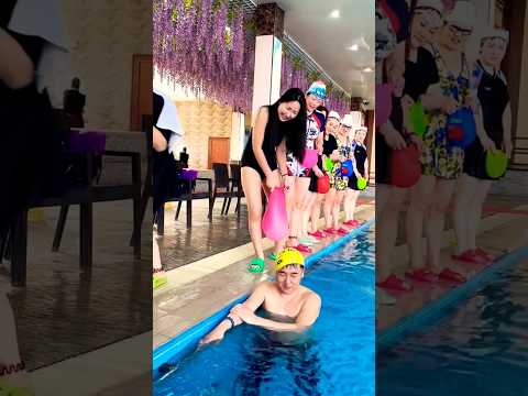 Swimming Pool 👙 🥽 Swimming Cap 🤪😚✌️#shorts #swimming #fitness #flyboard #bluesilver #waterpark