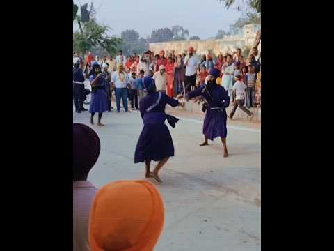 gatka video #Govindpuri Nagar kirtan#akaal hi akaal hai 🪯