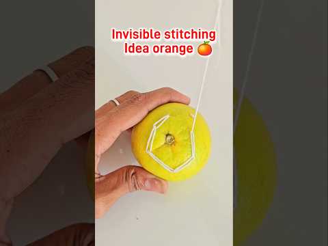 Invisible stitching Idea orange || underground stitching easy way #shorts #invisiblestitch