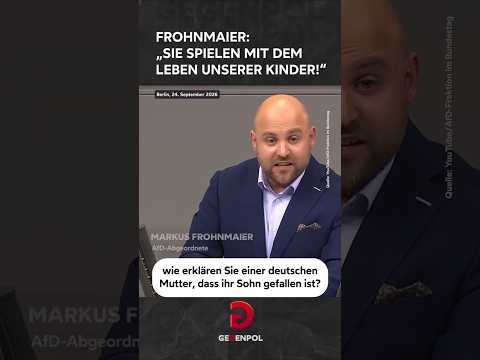 Frohnmaier: "Sie spielen <strong>mit</strong> dem Leben unserer Kinder!"  #russland #deutschland #ukraine #eu