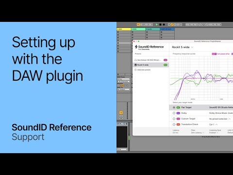 Setting up with the SoundID Reference DAW plugin
