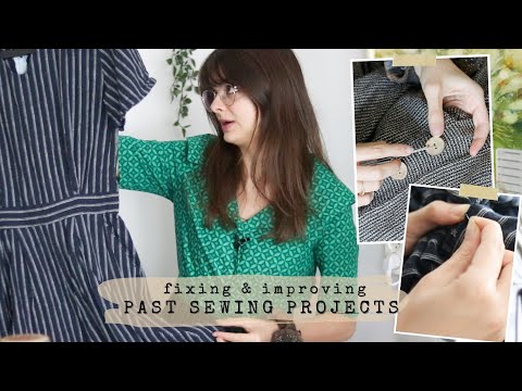 Video: Fixing & Improving Past Sewing Projects 🧵 Sew With Me