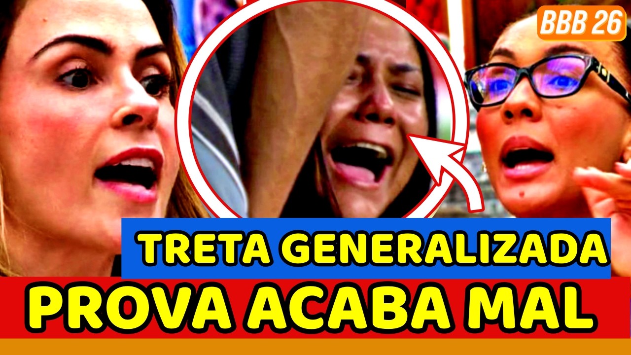 💥💣BBB26 CAOS! PROVA DO ANJO ACABA MAL e TRETA GENERALIZADA FOGE DO CONTROLE; AP x Max | RESUMO