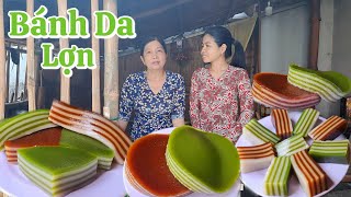Cách pha bột cực dễ để làm Bánh Da Lợn bột năng nước cốt dừa hương lá dứa cà phê mềm dẻo dai