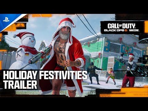 Call of Duty: Black Ops 6 & Warzone - Holiday Festivities Trailer | PS5 & PS4 Games