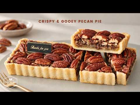 바삭하고 진한 <strong>피칸</strong> 파이 만들기 | Pecan Pie for Pecan Lovers! Crispy &amp; Gooey Pecan Pie Recipe