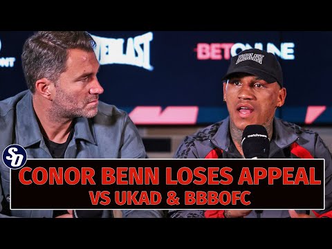 Conor benn loses appeal vs ukad & bbbofc | fighting future in jeopardy!