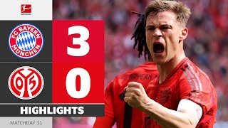 Bayern One Step Closer! | FC BAYERN — MAINZ 05 | Highlights | Matchday 31 – Bundesliga 2024/25