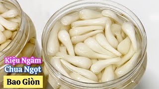 Cách làm CỦ KIỆU CHUA NGỌT tại nhà nhanh có ăn bao giòn để được lâu