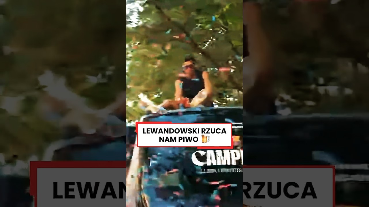 Lewandowski rzuca nam piwo na fecie barcelony #shorts