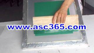 emulsion sheet to make screen printing plate stencil operation.flv YouTube