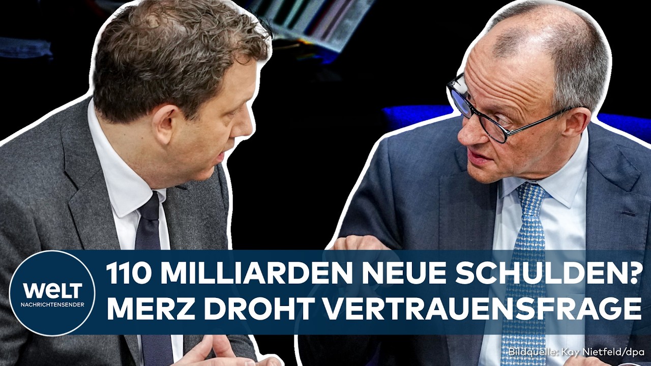 HAUSHALTSSITZUNG: Klingbeil holt zu Schuldenschlag aus! SPD wird immer gefärhlicher für Merz
