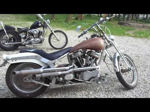 Rare Panzer Panhead Custom Motorcycle