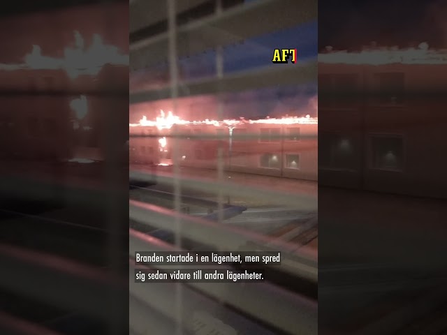 Brand i flerfamiljshus – förundersökning om mordbrand inledd
