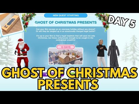 Sims FreePlay | Ghost of Christmas Presents Quest Day 5 Walkthrough