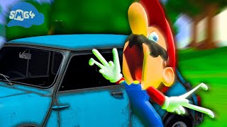 SMG4: Mario Gets His PINGAS Stuck In Car Door