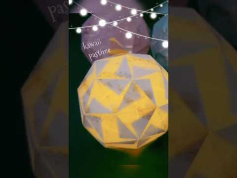 折り紙 綺麗🌕丸いくす玉を作ってみた!作り方は関連動画からみてね#shorts #short#diy#paper #origami#origamitutorial #original#оригами
