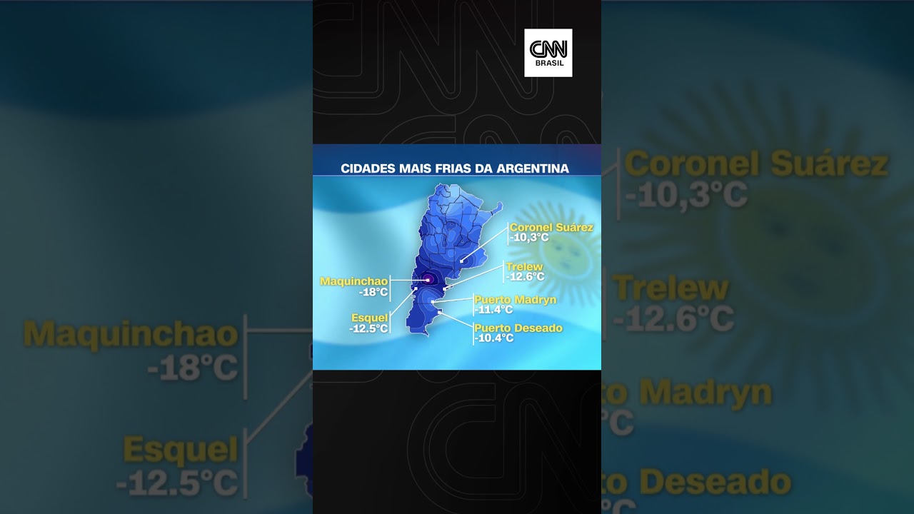 Argentina onda de frio torna país vizinho o mais frio do mundo