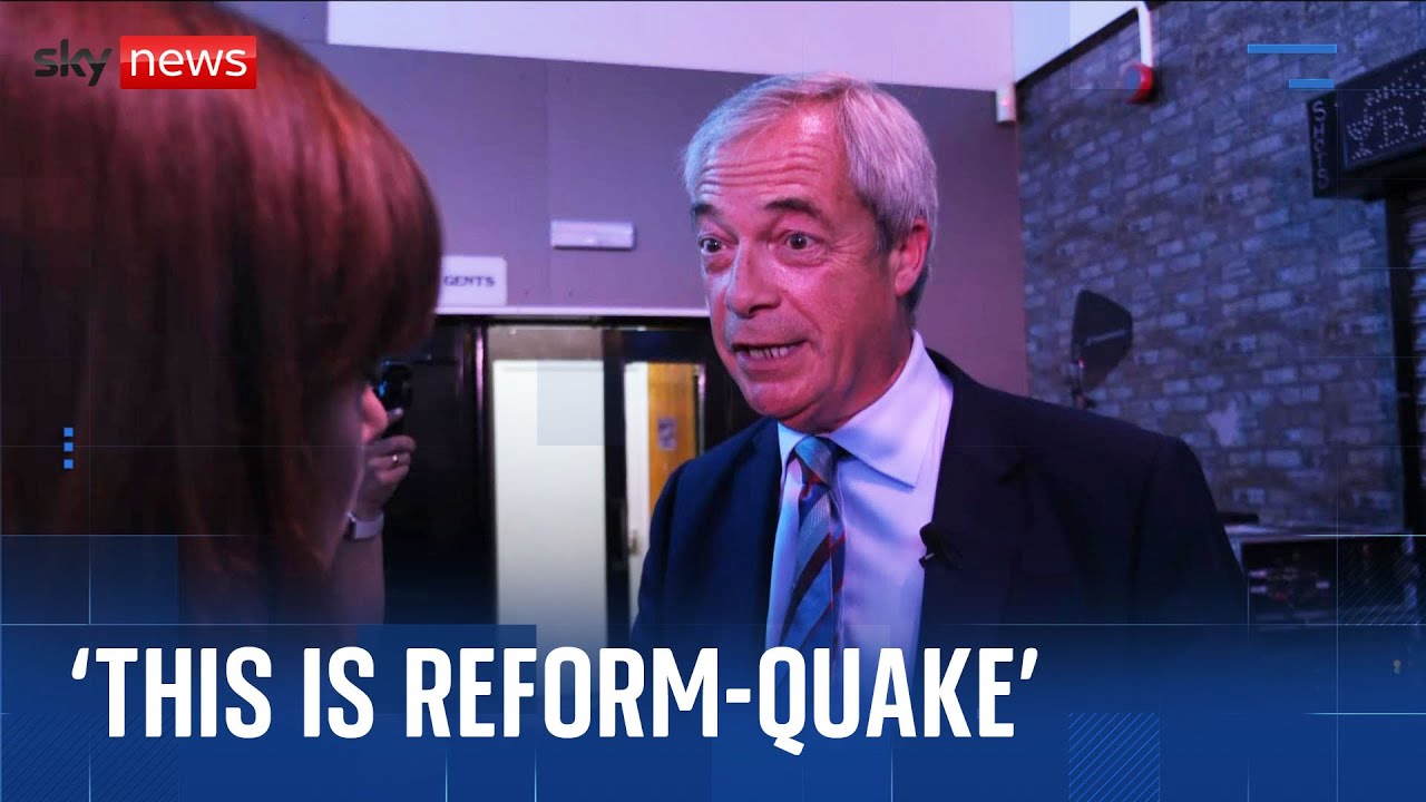 Farage: People 'ready for real change' as he says results 'beyond my wildest dreams'