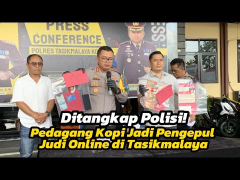 Ditangkap Polisi! Pedagang Kopi Jadi Pengepul Judi Online di Tasikmalaya