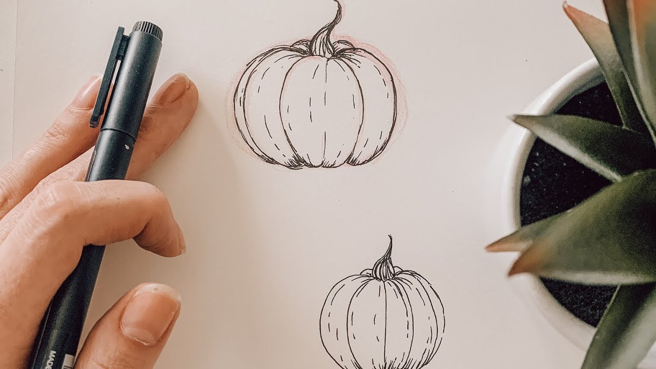 How To Draw a Pumpkin #shorts